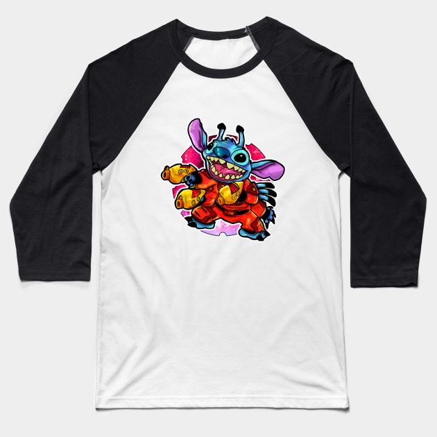 Stitch Baseball T-Shirt by Inking Imp